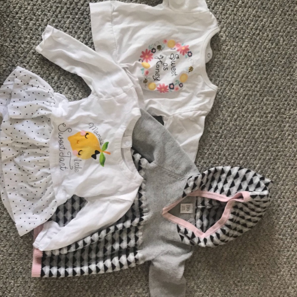 Assorted bby girl tops and sweater